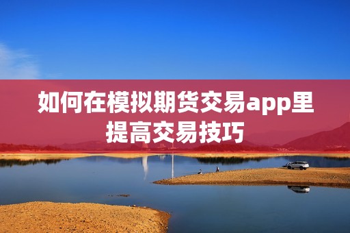 如何在模拟期货交易app里提高交易技巧？(图1)