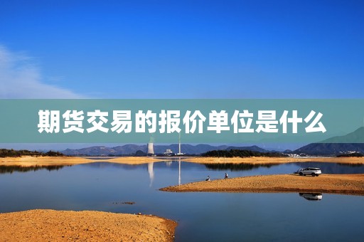 期货交易的报价单位是什么? 行情 期货交易的报价单位是什么?(图1)