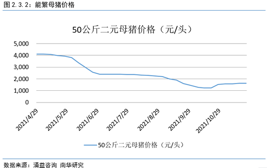 南华期货2022年度生猪展望:猪周期拐点明年内将至(图8) 南华期货2022年度生猪展望:猪周期拐点明年内将至(图8)